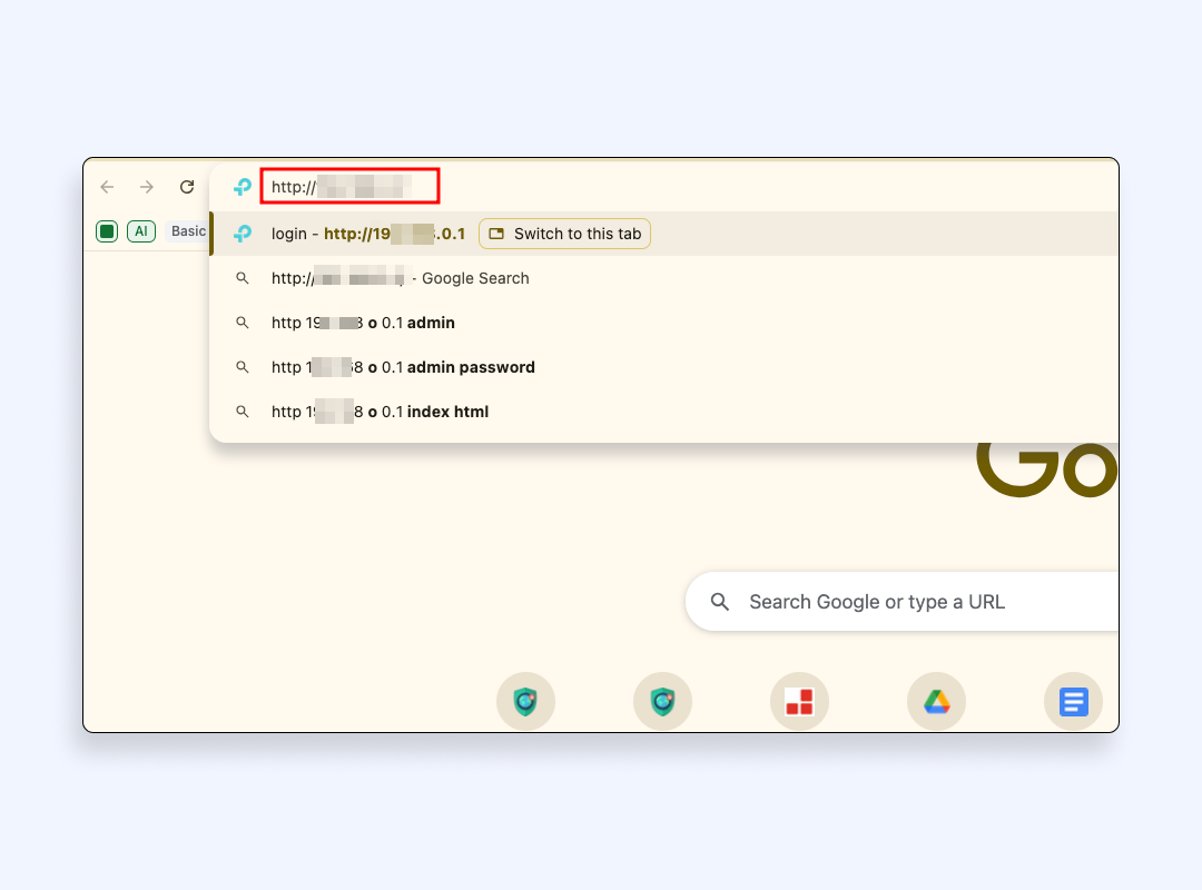 Type that IP address in your browser