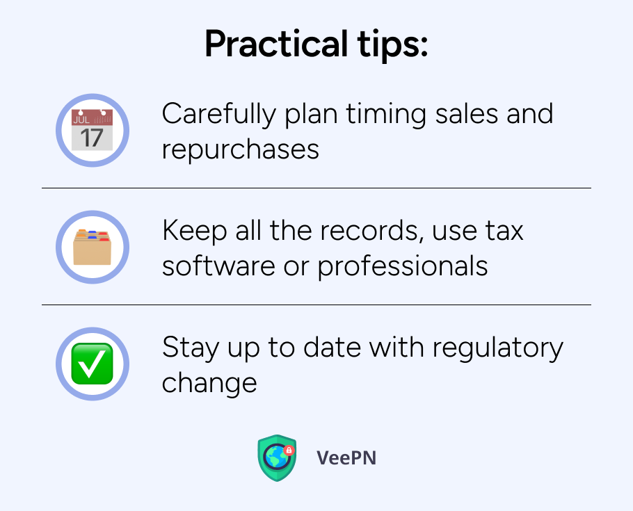 Practical tips for safe crypto wash sale