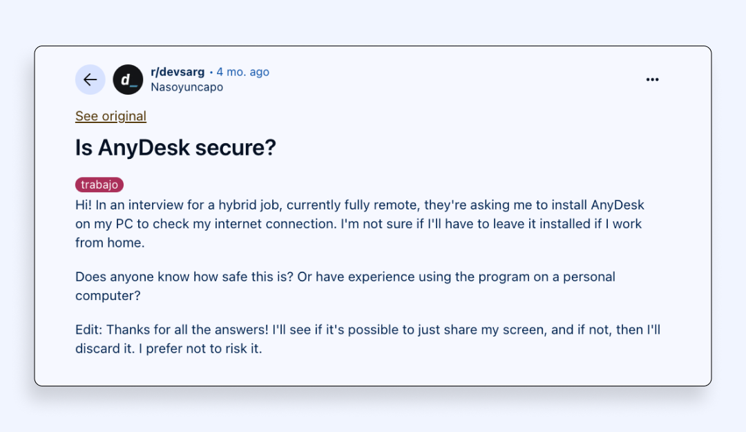 Scam “Internet tests”