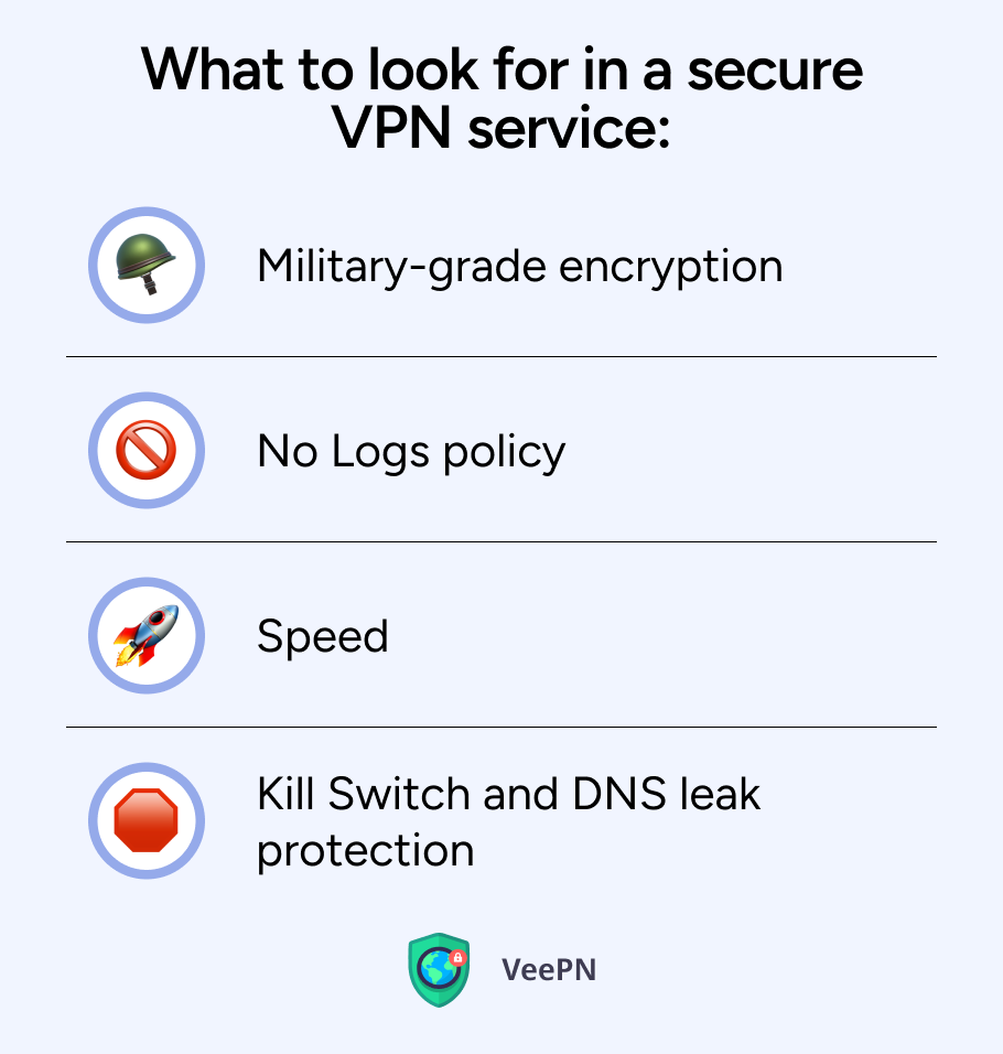 What to look for in a secure VPN service
