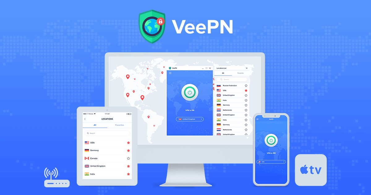 VPN Service by VeePN - Fast, Secure & Anonymous